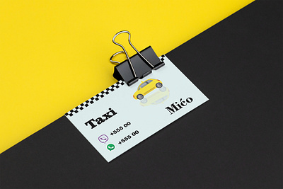 Business Card - Taxi Mićo brand identity branding business card business cards design clean creative creative business card design design graphic design identity illustration minimal minimalist business card mockup modern business card print professional simple stationery design typography