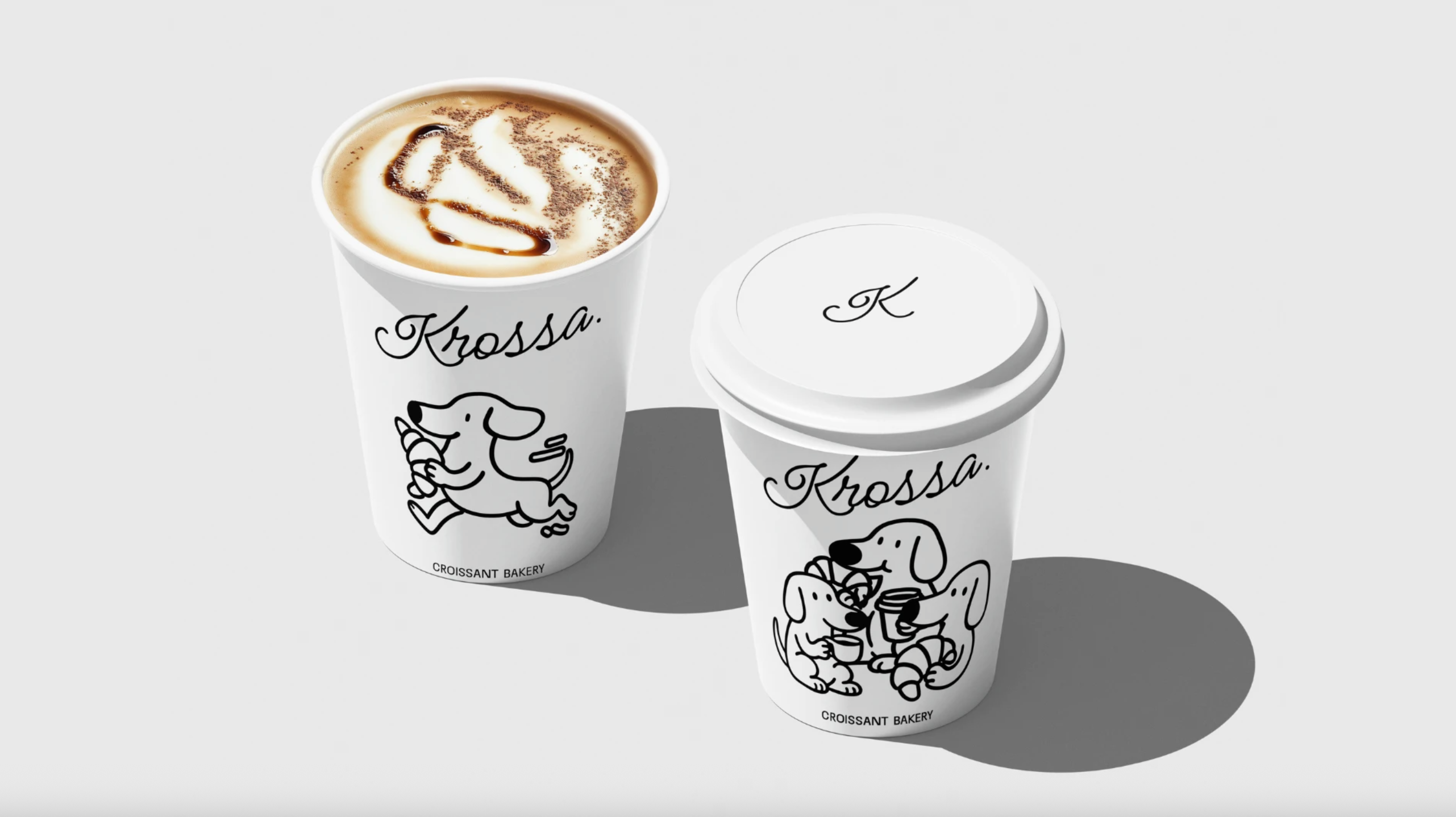 Design for a croissant bakery animation branding design graphic design illustration logo motion graphics vector