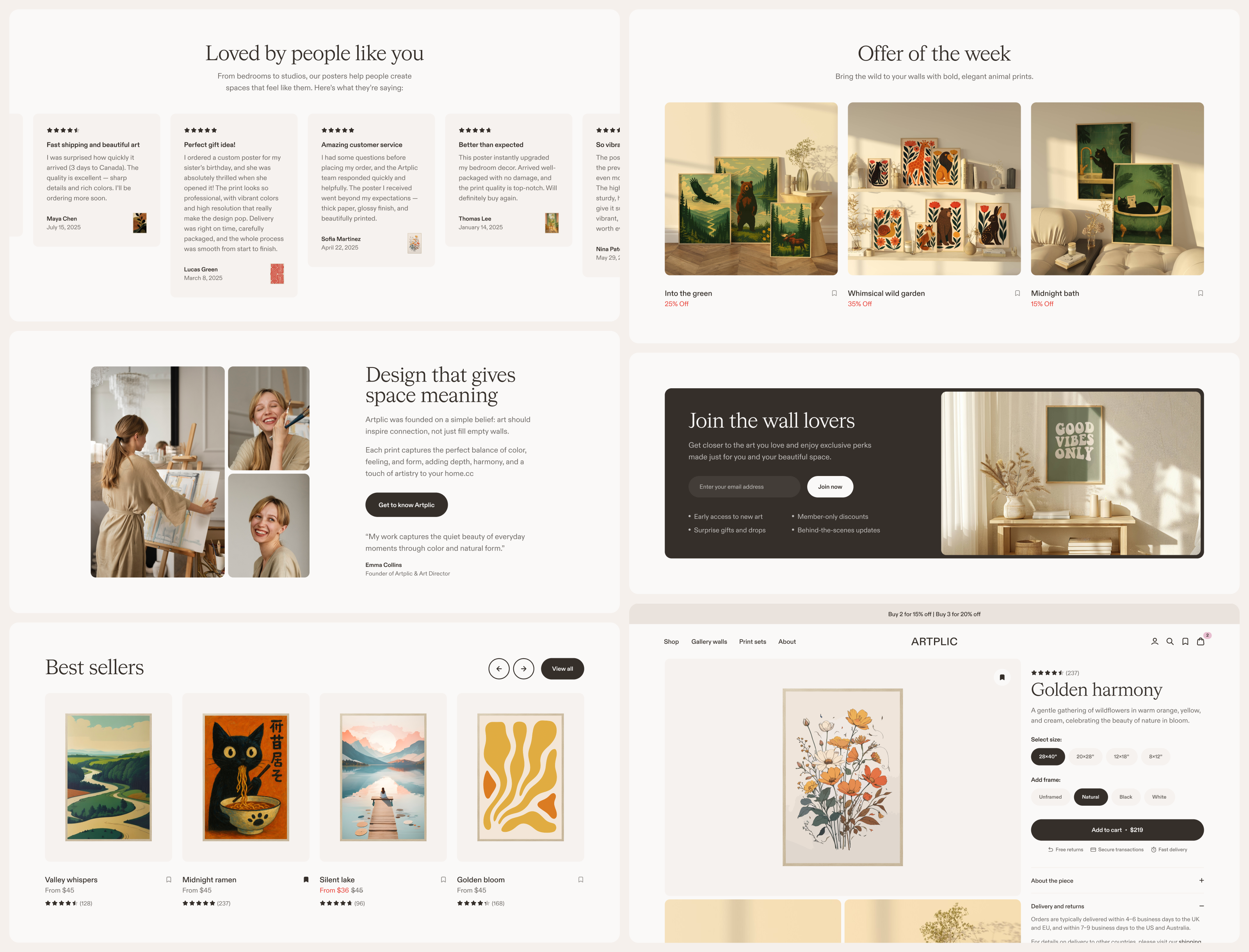 Example of E Commerce Website Design | Shopify
