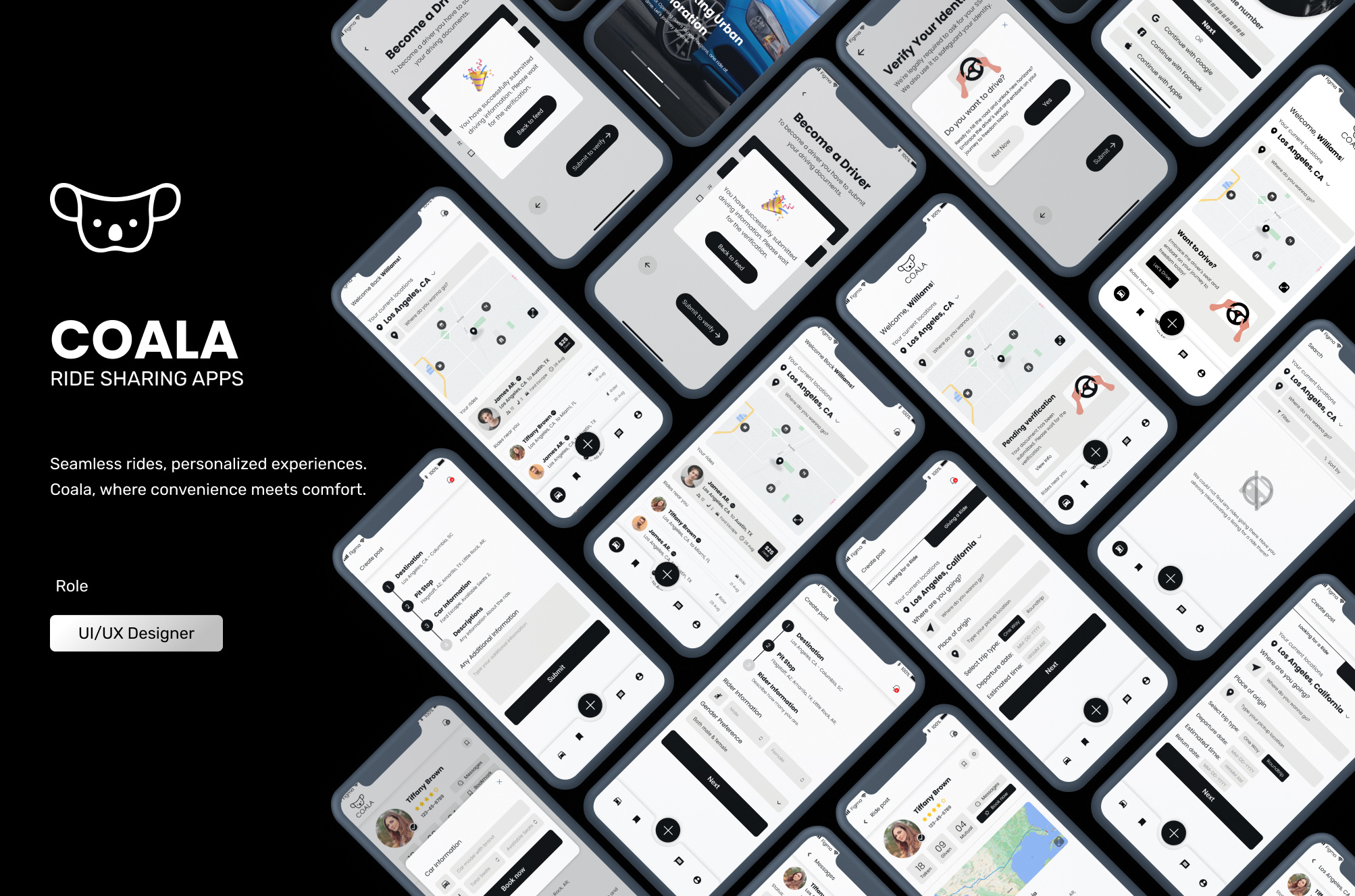 Coala Ride Share Mobile Application for Andriod & IOS android app app ui application ui booking app ios app mobile applications ride share ride ui ux z h.me zahid hasan zahid hasan shahed