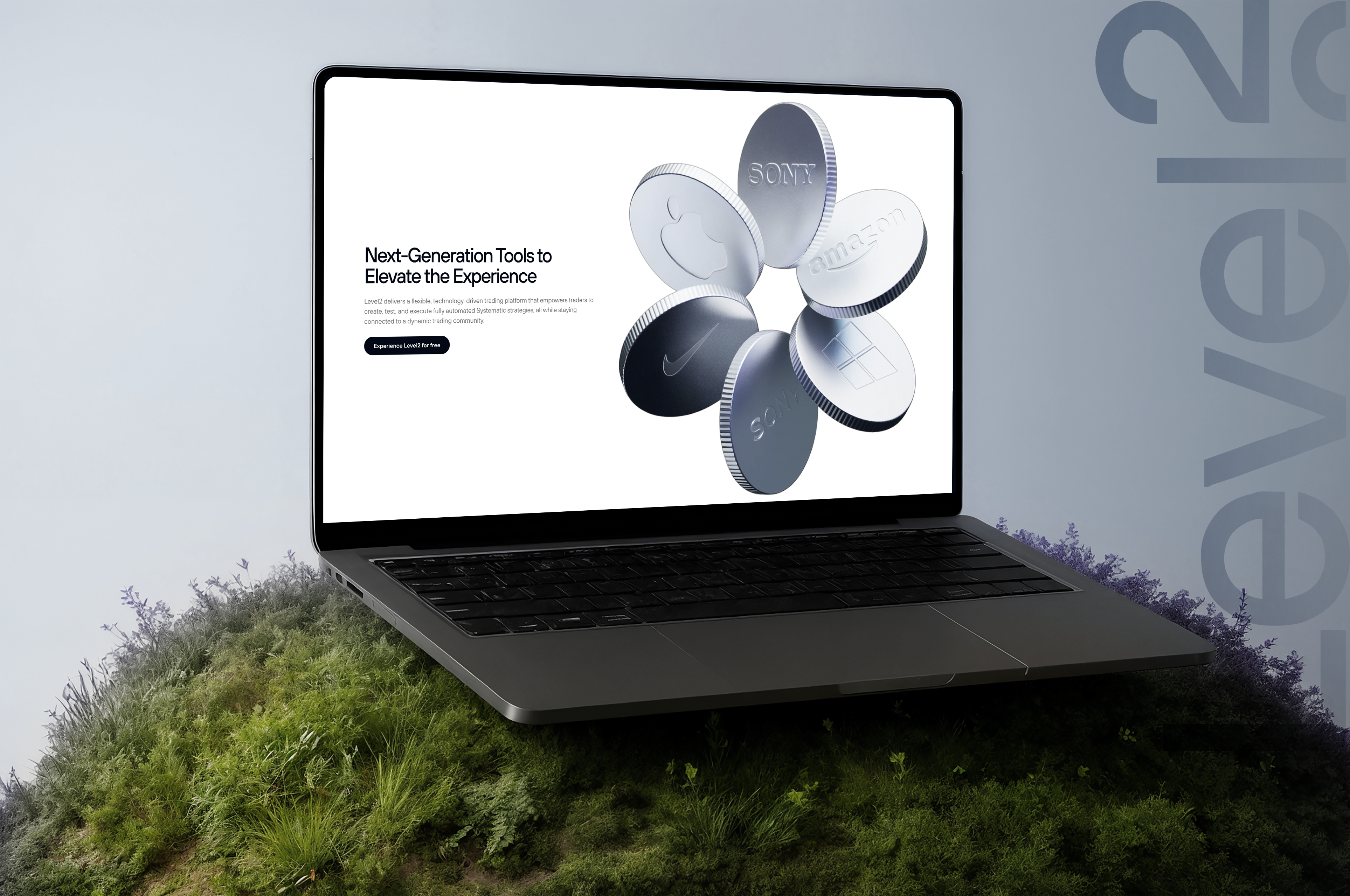 Level2 Website Redesign & High-Fidelity UI System color system conversion design design system figma fintech design product website responsive design scalable ui typography system ui design ux design web design