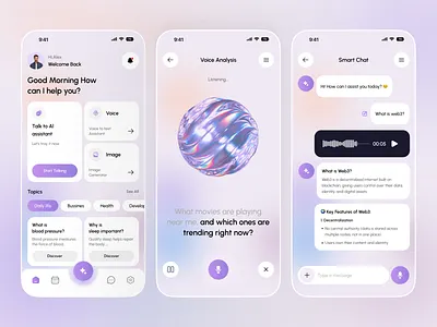 AI Chatbot Mobile App ai ai app ai chat assistant ai chat generator ai mobile app aiassistant aichatbot app design chat bot dribbble mobile app mobile app design mobileapp uiux