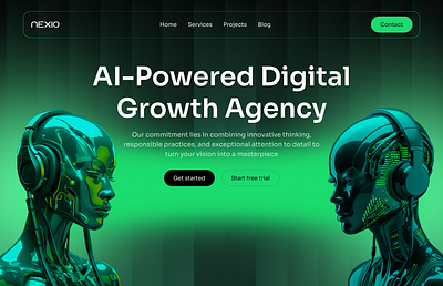 AI Powered Website Design ai ai powerd website ai productivity website animation creative agency digital agency landing page minimalist ui uiux web web app design web intractive web ui webdesign website website design