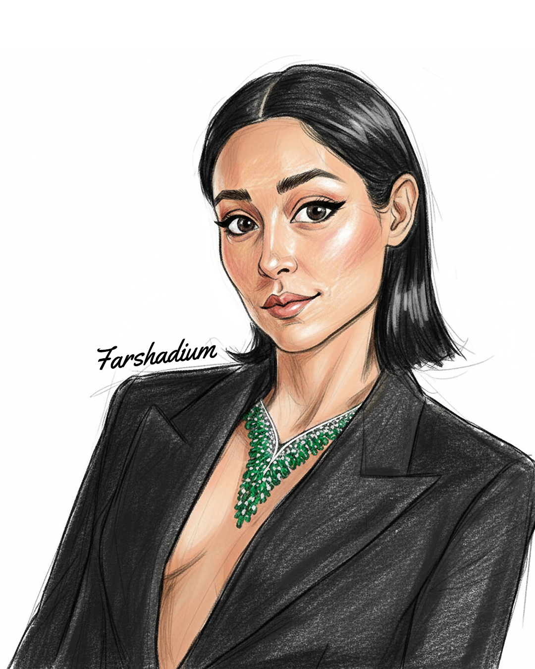 Golshifteh Farahani [گلشیفته فراهانی], Portrait illustration
