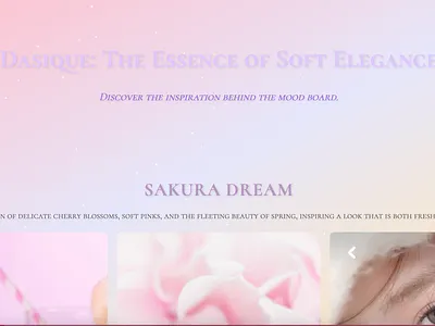 Dasique Beauty - Promotional Site branding graphic design logo typography ui ux