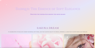 Dasique Beauty - Promotional Site branding graphic design logo typography ui ux