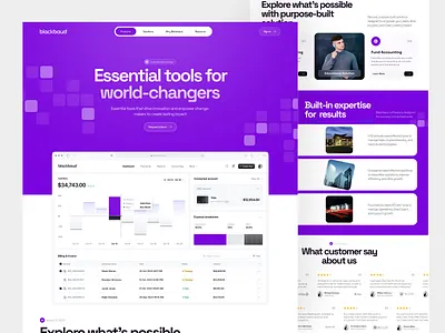 blackbaud - Nonprofit Fundraising & CRM SaaS Website Design charity crm donation fundraising fundraising platform nonprofit nonprofit website saas saas design saas landing page saas web design ui ui ux web design website design