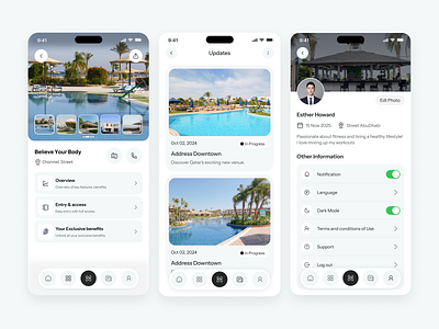 Luxury Resort Membership App UI design apartment finder app app booking hotel booking house search app interface ios luxury app ui luxury cabin mobile app mobile ui product design product detail property app property finder ui real estate real estate agency real estate app real estate mobile app ui ux design