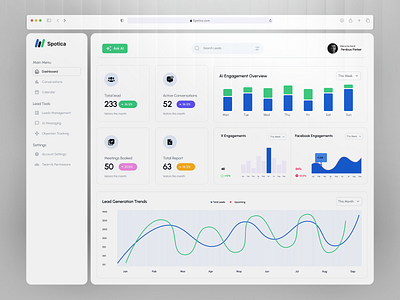 B2B SaaS Lead Generation Dashboard Design b2b dashboard design b2b lead generation b2b saas b2b saas lead generation dashboard design design generation dashboard lead generation dashboard design saas lead saas lead generation saas lead generation dashboard sass dashboard design ui