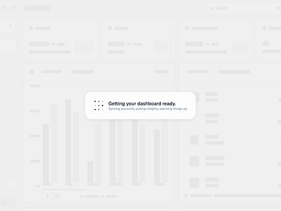 Dashboard Loading Skeleton – Smooth SaaS UX clean design dashboard dashboard design dashboard ui design fintech ghost ghost design loading screen minimal onboarding onboarding ui product design saas skeleton ui ui design ux web app web design