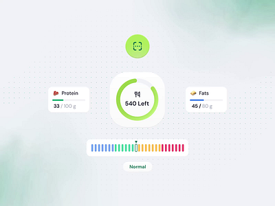Munch AI - Smart Nutrition Tracker Components ai animate artificial intelligence automation b2b clean component dipa inhouse foodtech healthcare micro interaction minimal modern nutrition tracker product design saas scanner startup wellness