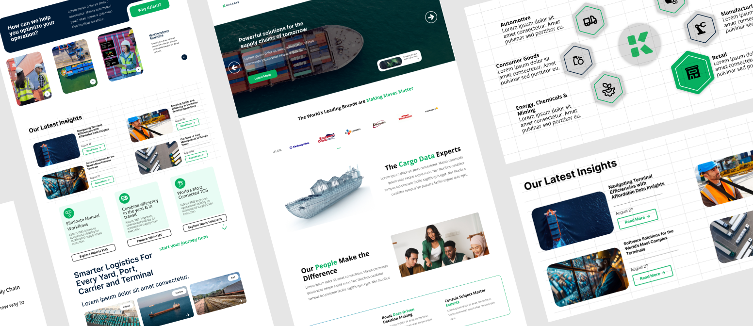 Supply Chain Logistics Site - Homepage Design Concept branding homepage technology ui ui design web deisng
