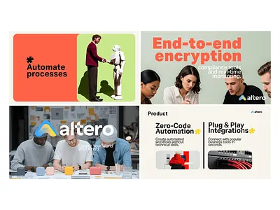 Pitch Deck Work In Progress For Altero automation brand identity branding future graphic design logo marketing minimal modern pitch pitch deck presentation saas slide startup visual identity
