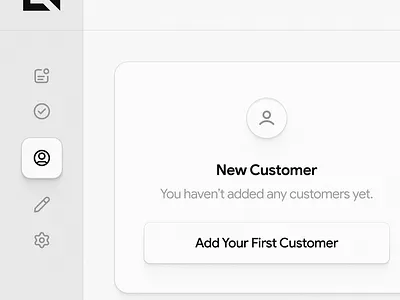 New customer web app design. add to group add your first customer crm dashboard customer list customer profile notes dashboard dashboard design empty states import customers match field new customer notification web app product design task to do the customer list upload spreadsheet web app design website editor