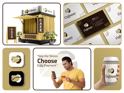 Cafpaay Digital Wallet Branding brand identity branding design business branding cafpaay logo clean logo coffee logo digital wallet ecommerce branding finance app minimalist logo mobile payment modern logo money transfer payment app payment logo premium logo secure payment smart payment vector logo wallet logo
