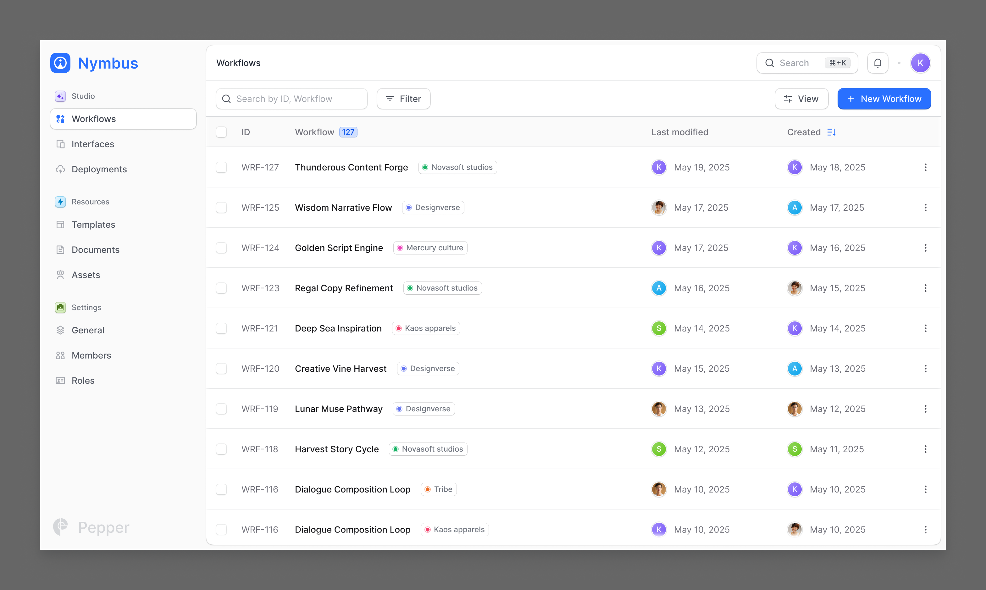 SaaS Table List ai desktop grey list minimal saas side bar table ui ux web design