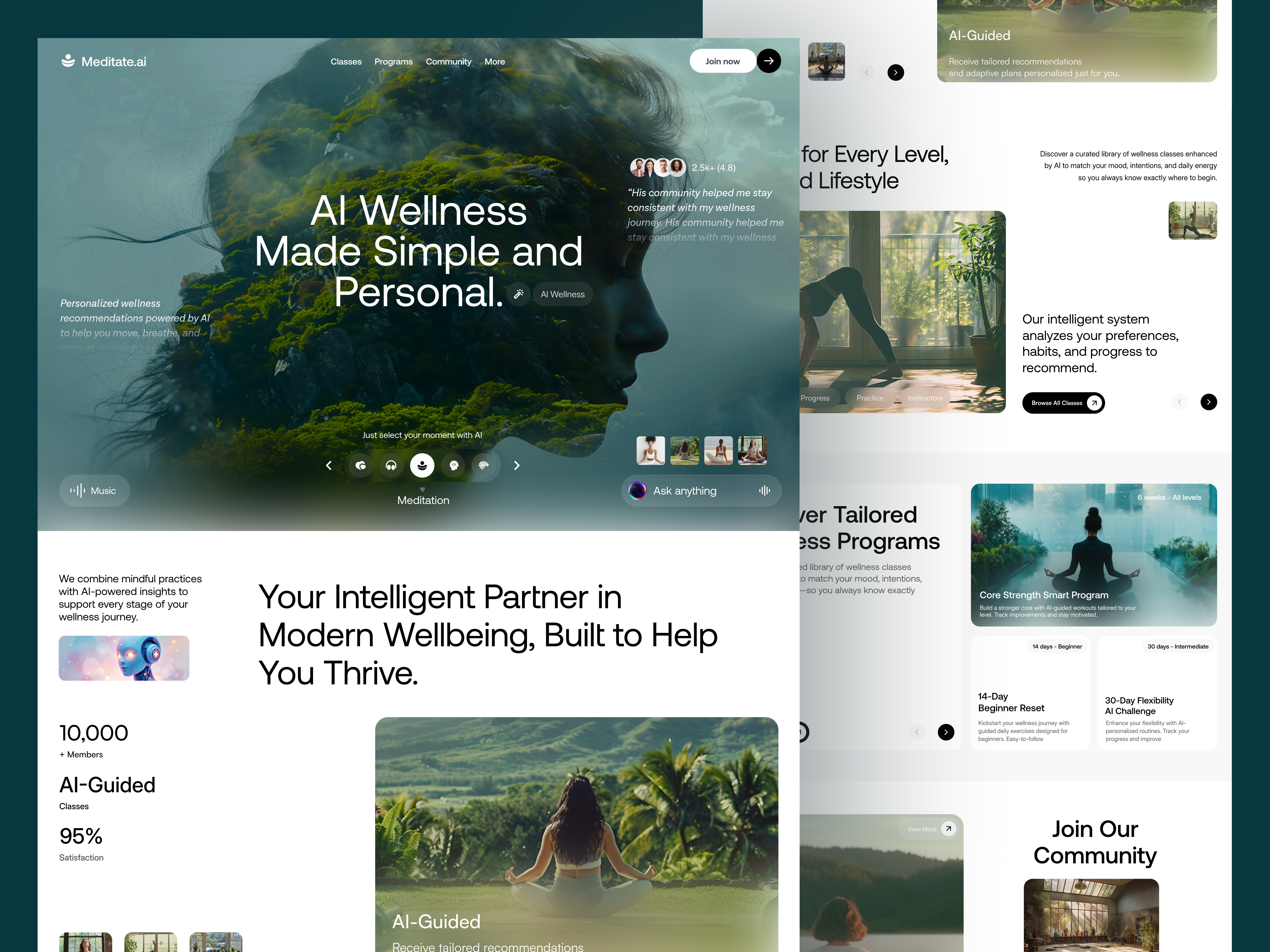 AI-Powered Wellness Website — Personalized UI/UX Case Study by Zihad ...