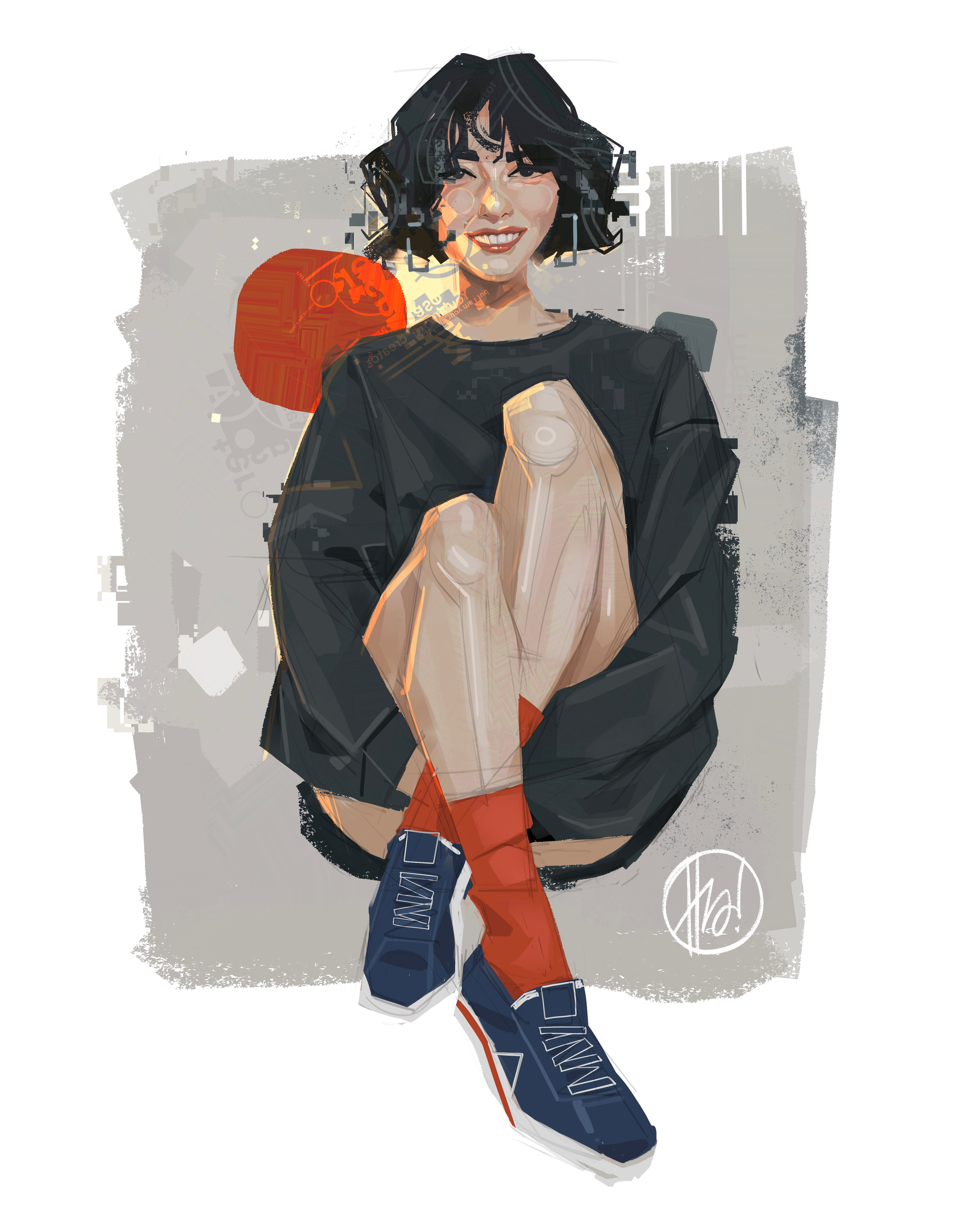 Speed Girl creative art digital art illustration lifestyle speed painting