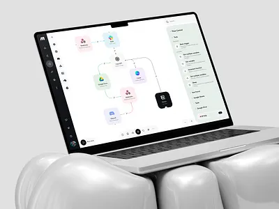 Automation Builder — Web Platform UI automation builder ui clean ui dashboard design design system digital product interaction design minimal design modern ui product design saas saas design tech design ui design ux design web app web design web platform workflow builder
