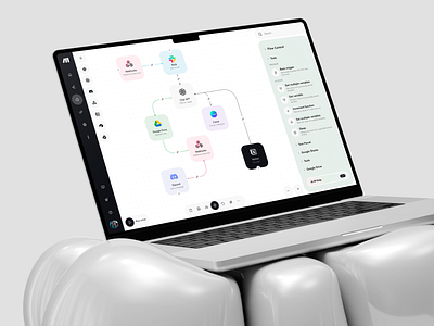 Automation Builder — Web Platform UI automation builder ui clean ui dashboard design design system digital product interaction design minimal design modern ui product design saas saas design tech design ui design ux design web app web design web platform workflow builder