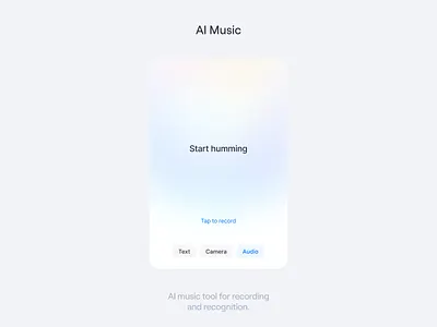 Featured Card: AI Music aifigma aiui aiux figmadesign headstartui moonshot moonshotui productdesign uidesign uxdesign