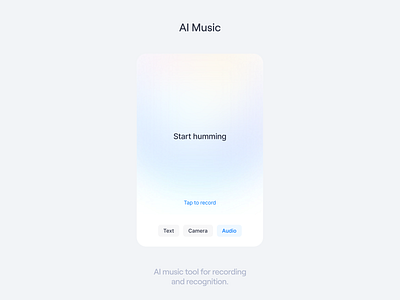 Featured Card: AI Music aifigma aiui aiux figmadesign headstartui moonshot moonshotui productdesign uidesign uxdesign