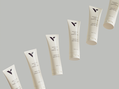 Verel - Logo Design 3d render brand design brand identity cosmetics logo design lotion minimalist packaging design product visualization