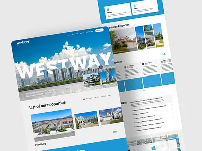 Westway Website Design adobe xd creative web design figma framer frontend development interaction design landing page mobile design prototyping responsive design uiux design user experience user interface web app design web design webflow website development wireframing wordpress