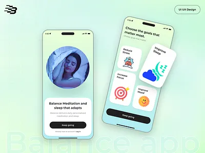 Balance App – Personalized Meditation App fitness health app meditation app mental health mobile app mood tracker personalized wellness sleep meditation