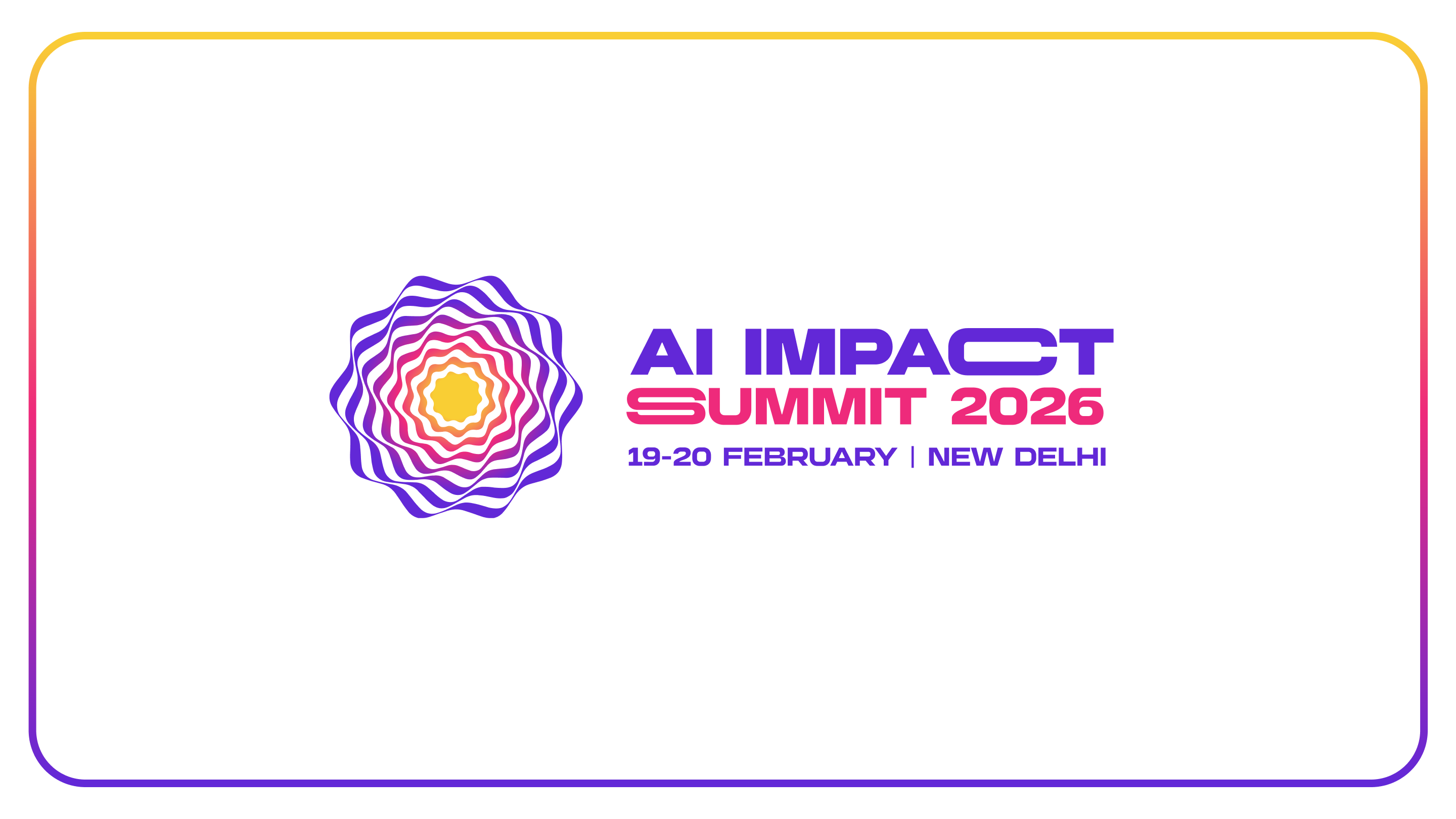 AI Impact Summit 2026 ai artificial intelligence branding color palette concept design design event branding futuristic gradient graphic design identity logo logo design poster design summit typography ui ux vector visual identity