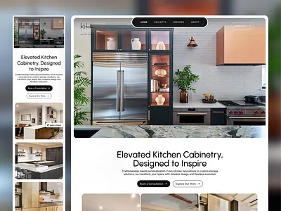 Kitch Cabinetry Website Design adobe xd creative web design figma framer frontend development interaction design landing page mobile design prototyping responsive design uiux design user experience user interface web app design web design webflow website development wireframing wordpress