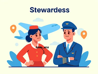 Men and Women Wearing Flight Attendant Uniforms aeroplane aircraft airplane aviation background cargo environment explore flight fly flying jet place plane tourism transport travel visitor wing