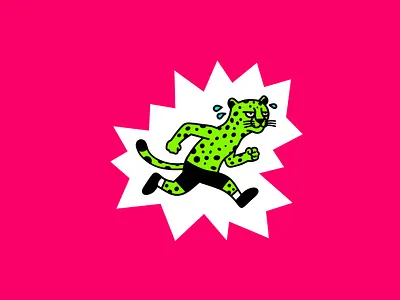 Cheetah Chug Logo branding cheetah chug logo design flat graphic design illustration logo vector