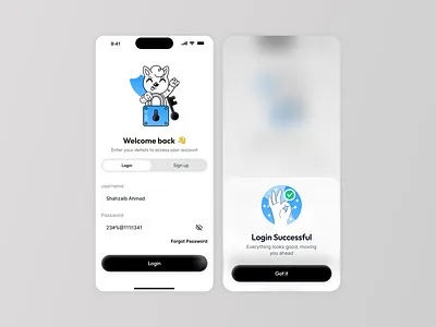 Login Screen UI Design app interface app login blue ui clean layout figma design login screen minimal ui mobile app ui mobile interface mobile onboarding onboarding screen ui design ux design