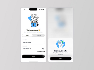 Login Screen UI Design app interface app login blue ui clean layout figma design login screen minimal ui mobile app ui mobile interface mobile onboarding onboarding screen ui design ux design
