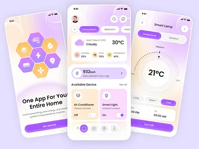Smart Home App — Modern UI Dashboard app app design app interfaces best app design design mobile mobile app mobile app design mobile app ui mobile ui mobile ui design mobile ux modern ui navbar smart home smart home app ui ui design ui ux design ux