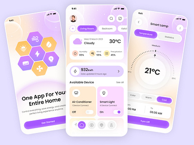 Smart Home App — Modern UI Dashboard app app design app interfaces best app design design mobile mobile app mobile app design mobile app ui mobile ui mobile ui design mobile ux modern ui navbar smart home smart home app ui ui design ui ux design ux