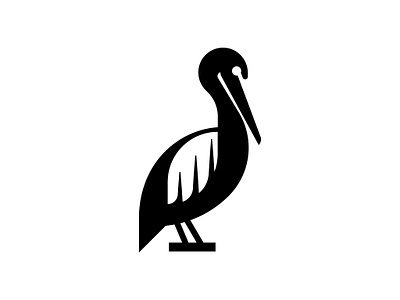simple pelican logo animal logo bird graphic design logo logo sale pelican pelican logo pelican simple logo vector visual