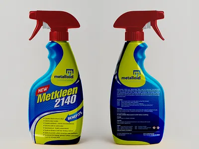 Cleaning Product Label Design bathroom blue clean cleaning creative design full wrap graphic design label label design lime green modern mold packaging print product professional spary tiles toilet