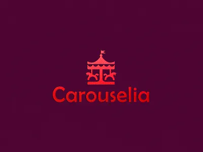 Carouselia animal attraction branding carouselia carrousel children circus design fun graphic design horses icon illustration logo logo design toy vector