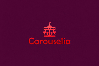 Carouselia animal attraction branding carouselia carrousel children circus design fun graphic design horses icon illustration logo logo design toy vector
