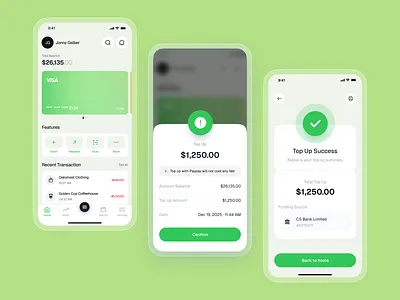 Mobile Banking bank banking finance fintech mobile mobile app mobile banking money ui