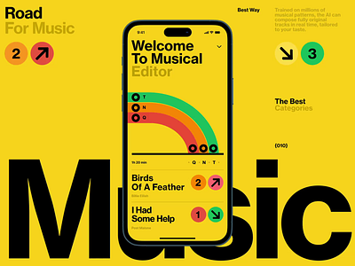 Music Editor ai android dashboard data design illustration interface ios mobile news os product slide