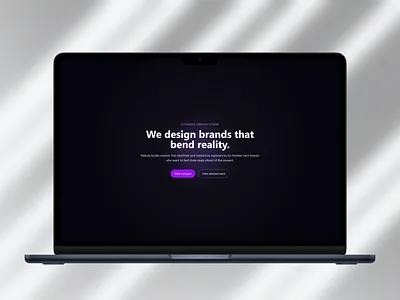 Nebula Agency: Futuristic Hero Section with Motion-First. dark ui futuristic design graphic design immersive hero section motion first branding neumorphic neon next.js ui ui