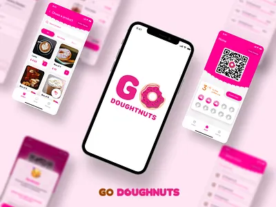 GoDoughnuts - Coffee Shop Mobile App android app bonus app design europe figma gb mobile app ui