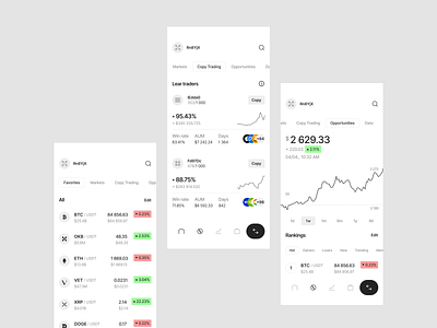 OKX Wallet app bitcoin crypto crypto design crypto ios crypto mobile data design finance app fintech fintech ui ios ios crypto market mobile mobile interface trading app ui ux wallet app