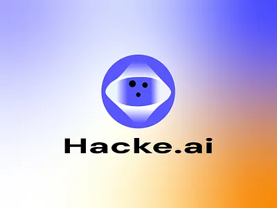 Hacke.ai Logo abstract face logo ai logo bold tech logo cybersecurity logo digital intelligence futuristic logo hacker emblem hooded figure icon machine learning brand modern ai logo neural network design niche startup identity tech branding triangle motif