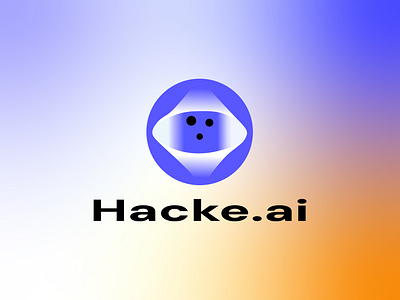 Hacke.ai Logo abstract face logo ai logo bold tech logo cybersecurity logo digital intelligence futuristic logo hacker emblem hooded figure icon machine learning brand modern ai logo neural network design niche startup identity tech branding triangle motif