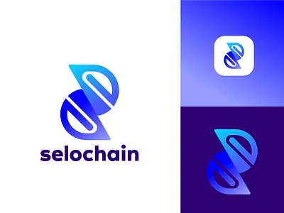 Modern S letter selochain logo brand brand identity branding design graphic design icon identity illustration letter logo logo logo design logo mark logodesign logos logotype minimalist logo modern logo print typography vector