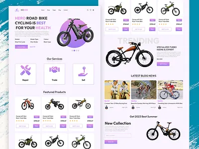 bike website landing page design bike bike website design bike website lan cycle cycle website ecommerce ecommerce website landing page race race events store ui design web design